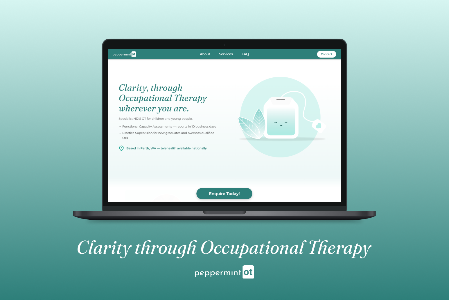 Peppermint OT brand and website project